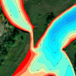 4. Рось річка (с. Москаленки). Черкаська область. Карта глибин