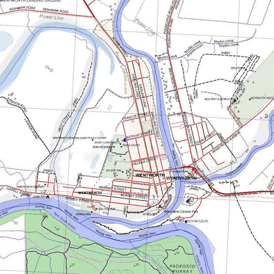 Getlost Map 7229-N Wentworth NSW Topographic Map V15 1:25,000