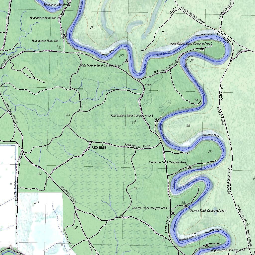 Getlost Map 7726-S Keely NSW Topographic Map V15 1:25,000 by Getlost ...