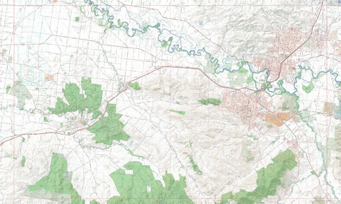 Getlost Map 8225-N Albury NSW Topographic Map V15 1:25,000