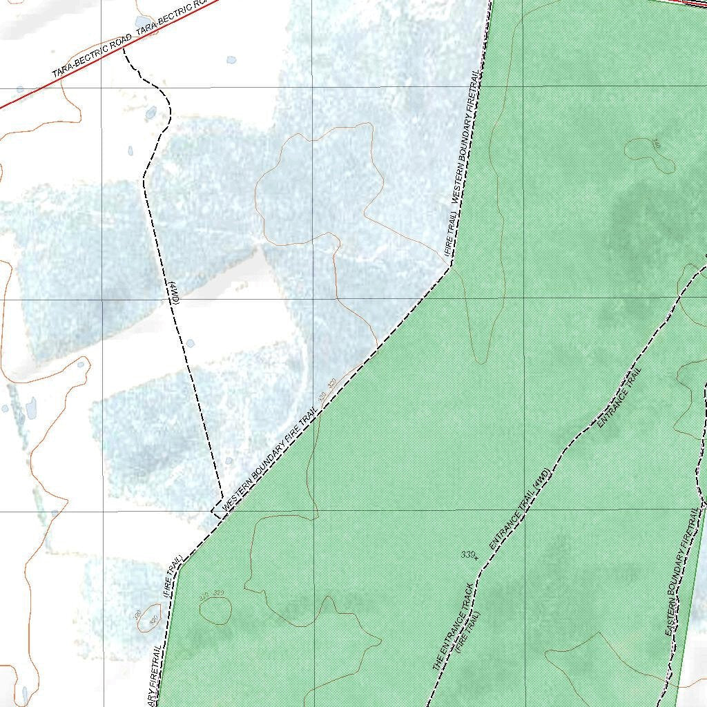 Getlost Map 8329S Ariah Park NSW Topographic Map V15 125,000 by