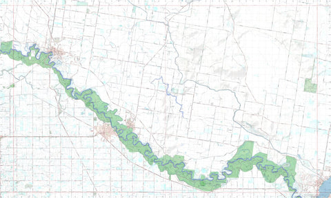 Getlost Map 8026-S Tocumwal NSW Topographic Map V15 1:25,000