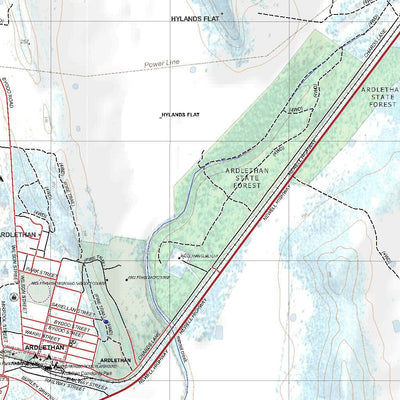 Getlost Map 8229-S Walleroobie Range NSW Topographic Map V15 1:25,000