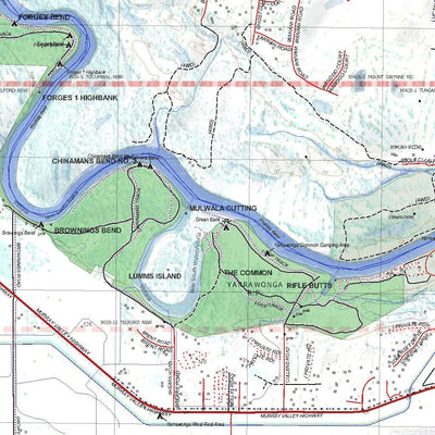 Getlost Map 8025-11 Telford NSW Topographic Map V15 1:25,000
