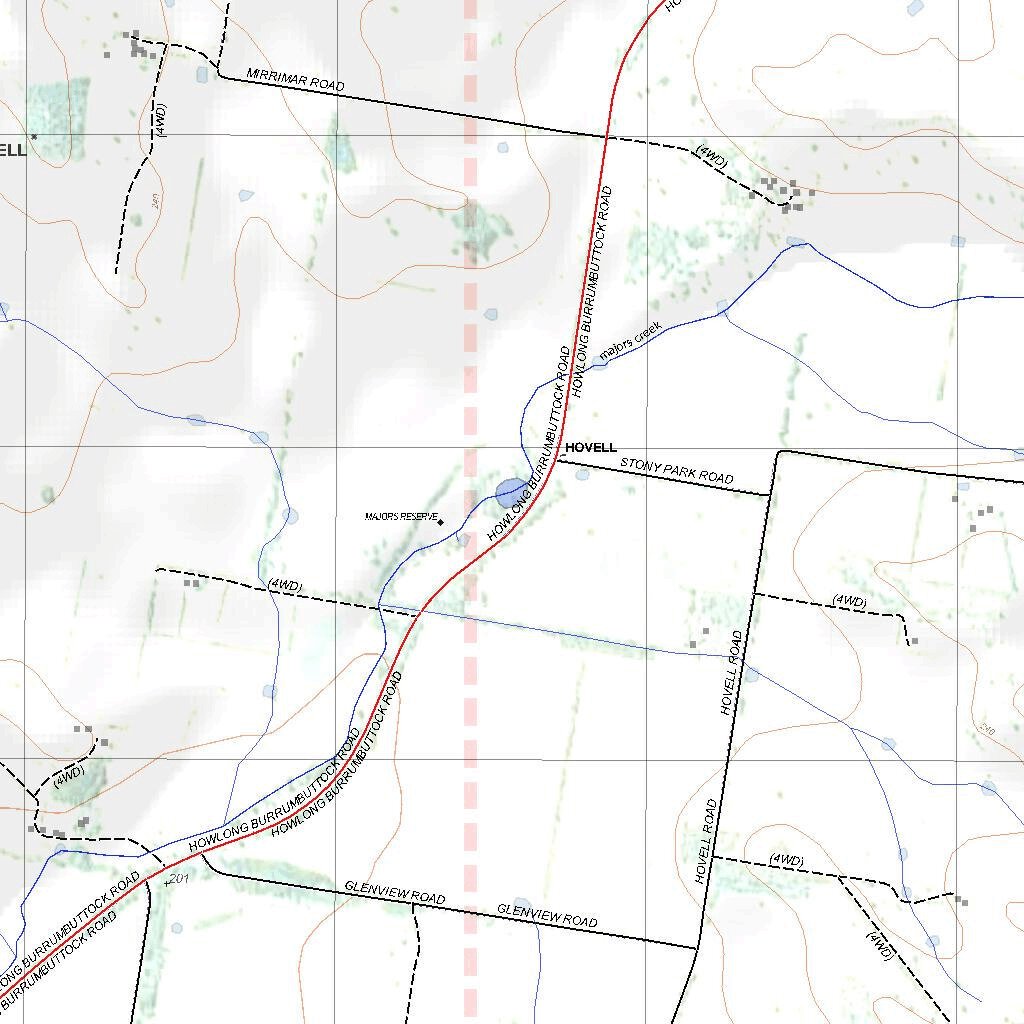 Getlost Map 8226S Howlong NSW Topographic Map V15 125,000 by Getlost