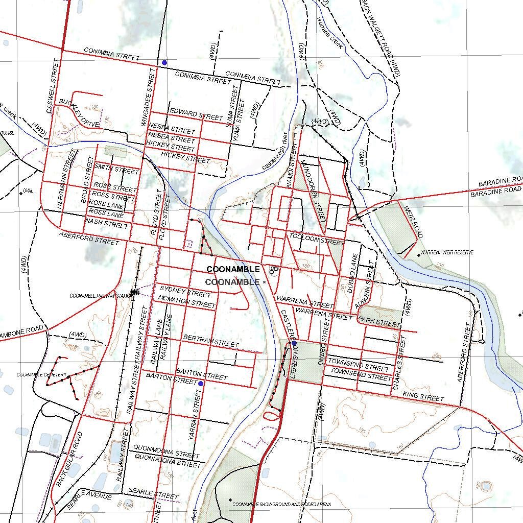 Getlost Map 8536S Coonamble NSW Topographic Map V15 125,000 map by Getlost Maps Avenza Maps