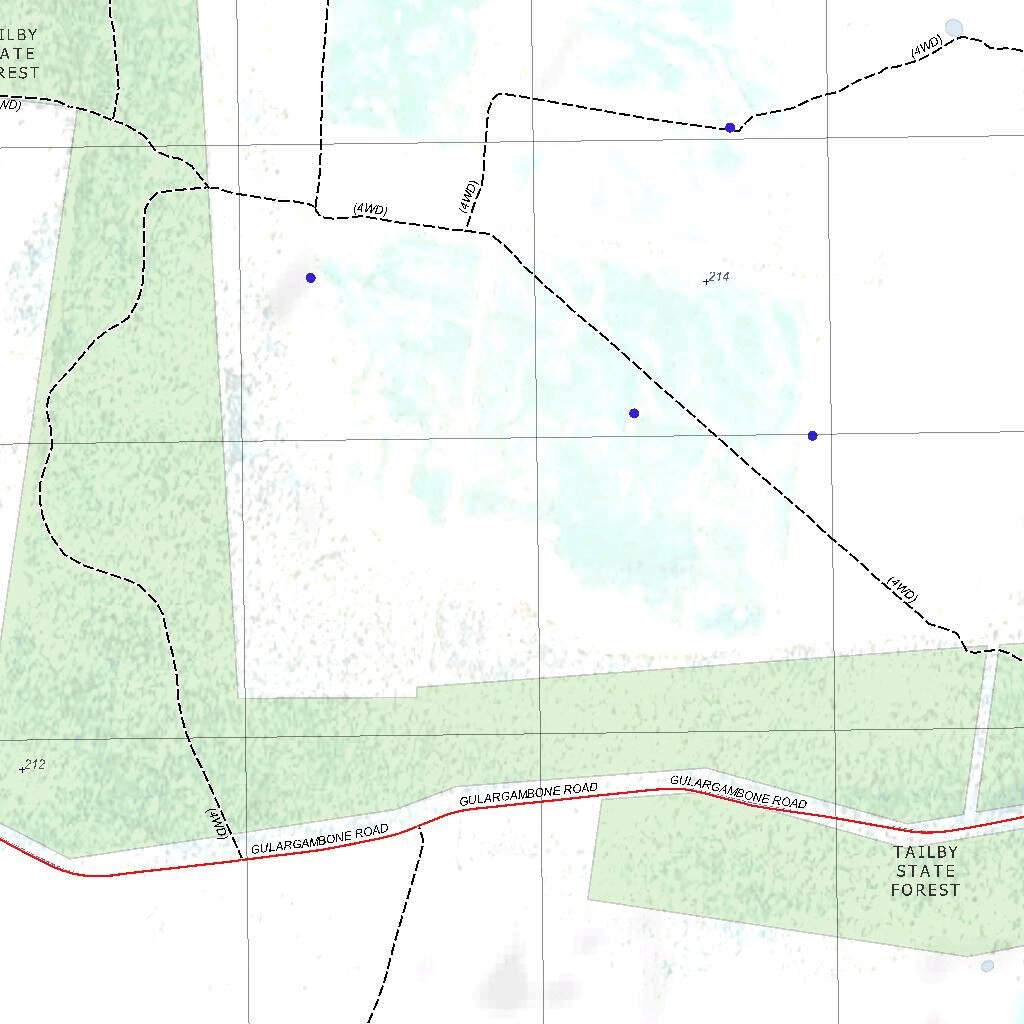 Getlost Map 8535S Gulargambone NSW Topographic Map V15 125,000 by