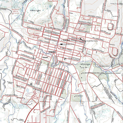 Getlost Map 8529-S Young NSW Topographic Map V15 1:25,000