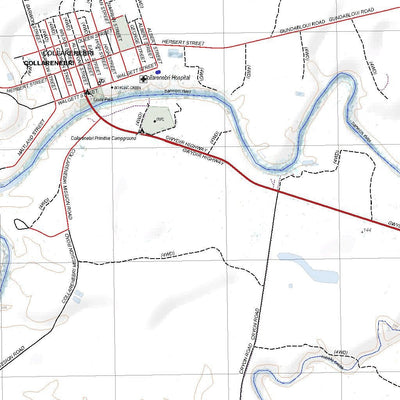 Getlost Map 8638-N Collarenebri NSW Topographic Map V15 1:25,000