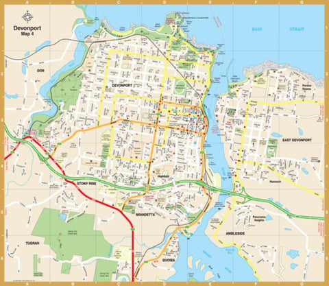 UBD-Gregory's Devonport City Street inset map