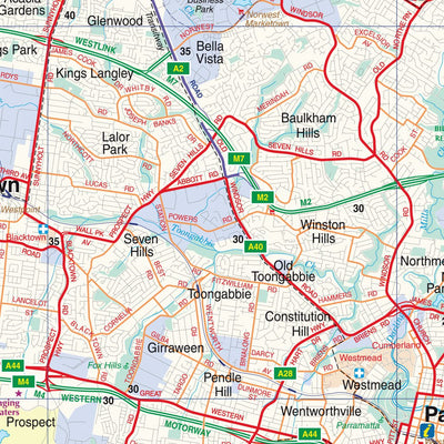 UBD-Gregory's Sydney Suburban Map - State Map 270