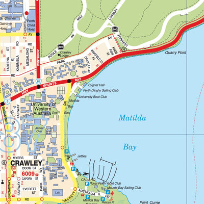 UBD-Gregory's Perth City & Surrounding Suburbs Map