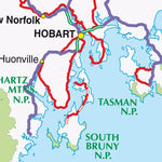 UBD-Gregory's National parks of Tasmania inset map