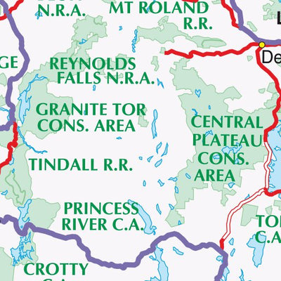 UBD-Gregory's Conservation areas of Tasmania inset map
