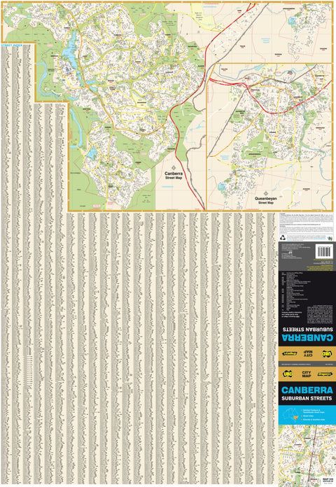 UBD-Gregory's Southern Canberra & Queanbeyan Suburban Map
