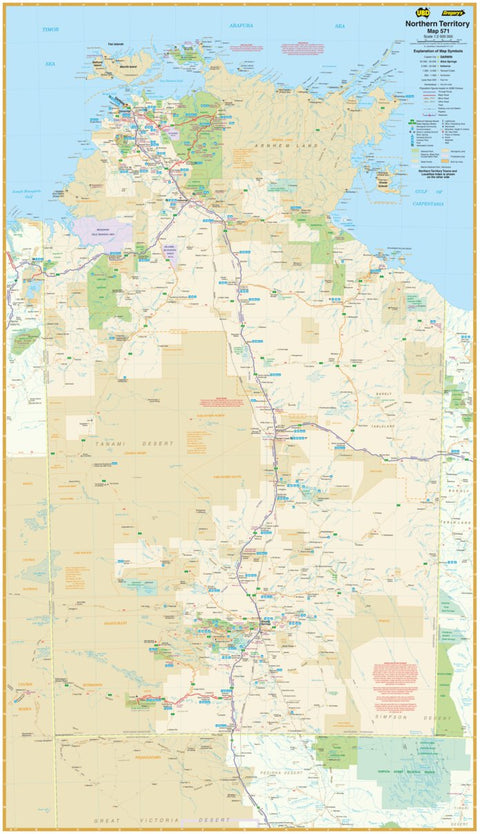UBD-Gregory's Northern Territory State Map