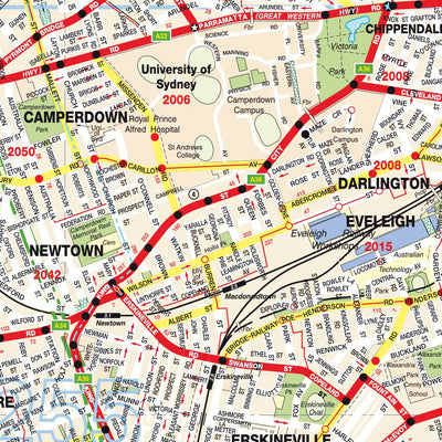 UBD-Gregory's Sydney City & Surrounding Suburbs Map