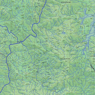Getlost Map 8013 FRANKLIN Tas Topographic Map V15 1:75,000