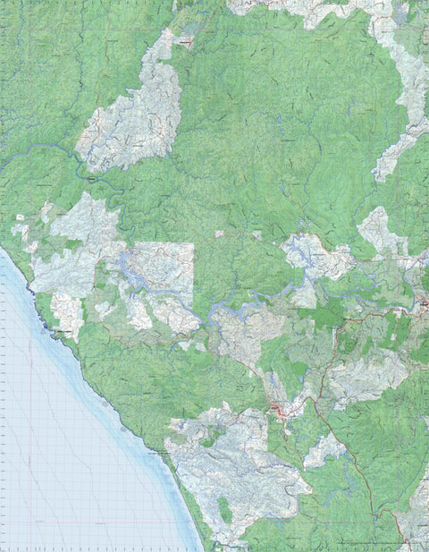 Getlost Map 7914 PIEMAN Tas Topographic Map V15 1:75,000