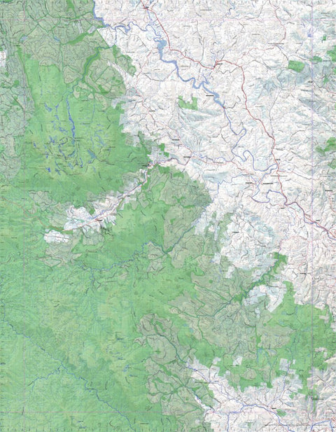 Getlost Map 8212 TYENNA Tas Topographic Map V15 1:75,000