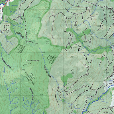 Getlost Map 8212 TYENNA Tas Topographic Map V15 1:75,000