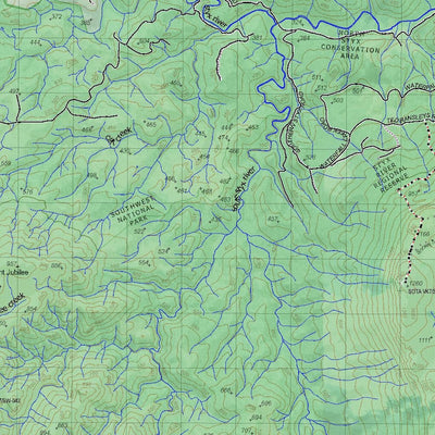 Getlost Map 8212 TYENNA Tas Topographic Map V15 1:75,000