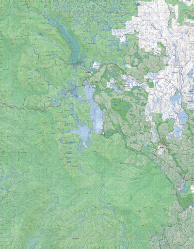 Getlost Map 8113 NIVE Tas Topographic Map V15 1:75,000