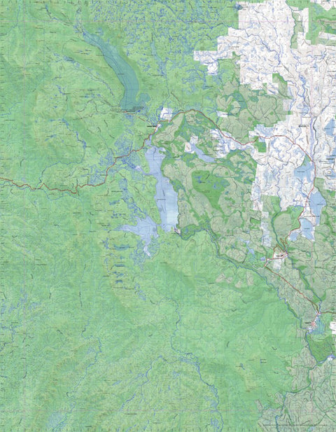 Getlost Map 8113 NIVE Tas Topographic Map V15 1:75,000