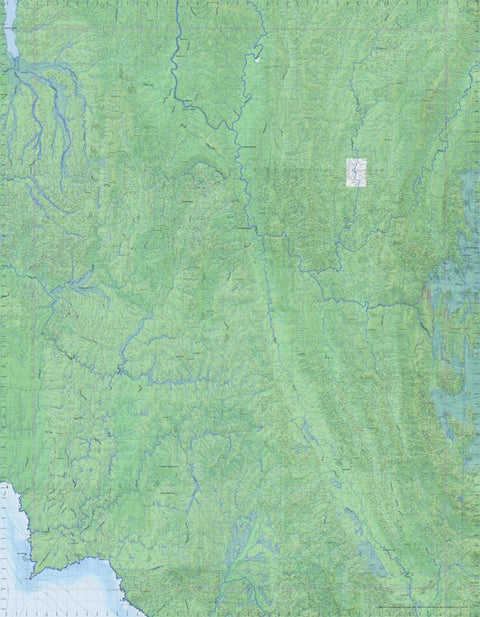 Getlost Map 8012 OLGA Tas Topographic Map V15 1:75,000