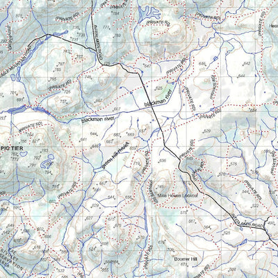 Getlost Map 8313 LAKE SORELL Tas Topographic Map V15 1:75,000