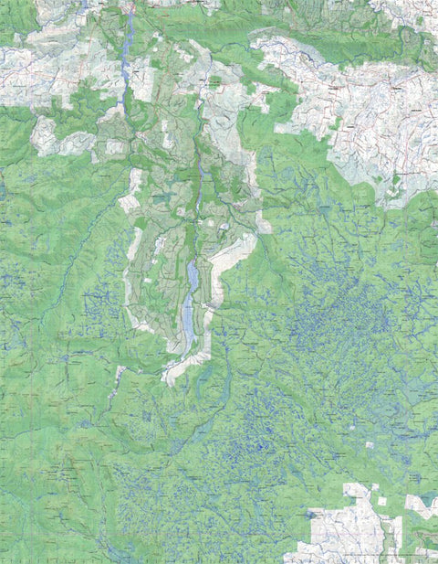 Getlost Map 8114 MERSEY Tas Topographic Map V15 1:75,000
