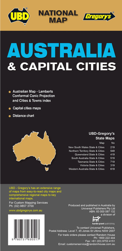 UBD-Gregory's Australia and Capital Cities, Map 180, edition 11