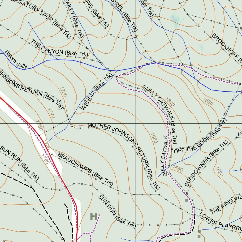 Getlost Map Mount Hotham (Special) Topographic Map V15 by Getlost Maps