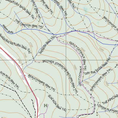 Getlost Map Mount Hotham (Special) Topographic Map V15