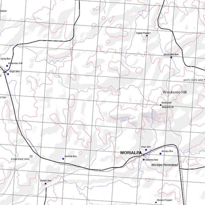 Getlost Map 6833 WINNININNIESA Topographic Map V15 1:75,000