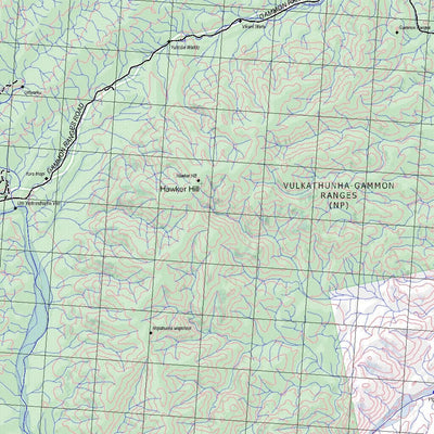 Getlost Map 6736 ARROWIESA Topographic Map V15 1:75,000