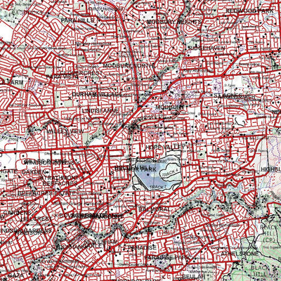 Getlost Map 6628 ADELAIDESA Topographic Map V15 1:75,000