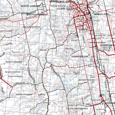 Getlost Map 6630 CLARESA Topographic Map V15 1:75,000