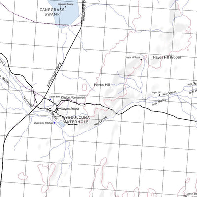 Getlost Map 6539 CLAYTONSA Topographic Map V15 1:75,000