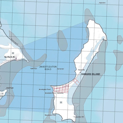 Getlost Map 6863 SWEERS ISLAND Qld Topographic Map V15 1:75,000