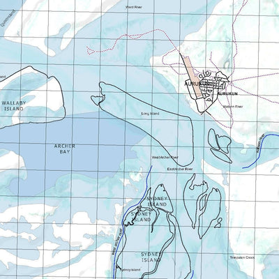 Getlost Map 7271 AURUKUN Qld Topographic Map V15 1:75,000