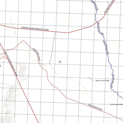Getlost Map 7443 KIHEE Qld Topographic Map V15 1:75,000
