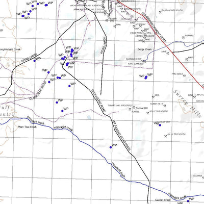Getlost Map 7361 CROYDON Qld Topographic Map V15 1:75,000