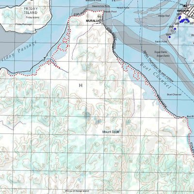 Getlost Map 7376 THURSDAY ISLAND Qld Topographic Map V15 1:75,000