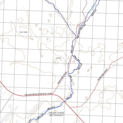 Getlost Map 7442 NOCCUNDRA Qld Topographic Map V15 1:75,000