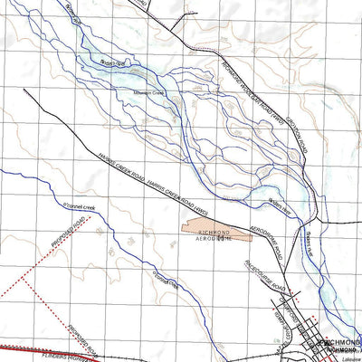 Getlost Map 7556 RICHMOND Qld Topographic Map V15 1:75,000