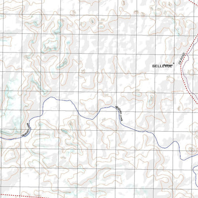 Getlost Map 7764 BELLEVUE Qld Topographic Map V15 1:75,000