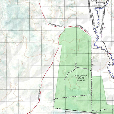 Getlost Map 8545 WAROONGA Qld Topographic Map V15 1:75,000