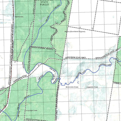 Getlost Map 8942 MOONIE Qld Topographic Map V15 1:75,000