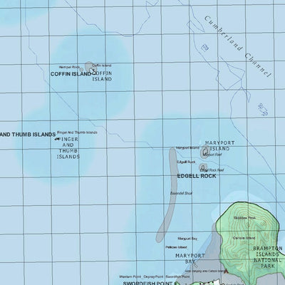 Getlost Map 8756 CUMBERLAND ISLANDS Qld Topographic Map V15 1:75,000